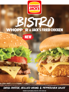 Hungry Jack’s Launches New Bistro Whopper, Jack’s Fried Chicken & Grilled Chicken Range