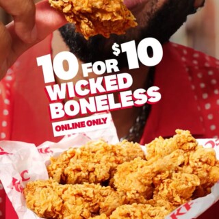 KFC Offers 10 Wicked Boneless for $10 on 29 April 2026 3