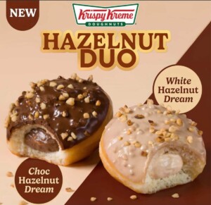 Krispy Kreme Launches New Hazelnut Duo Doughnuts 1 Krispy Kreme Launches New Hazelnut Duo Doughnuts 1