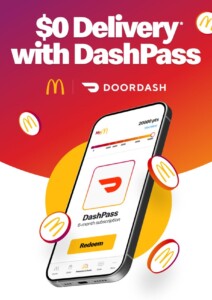 McDonald’s Adds 6 Months of DoorDash DashPass as a MyMacca’s Reward