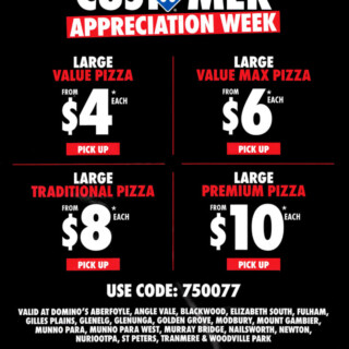 Domino’s Launches Customer Appreciation Week in Selected South Australian Stores from 25 to 31 May 1