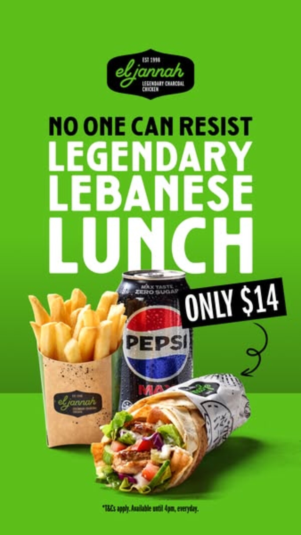 El Jannah Launches New “Legendary Lunch” Menu with $14 Chicken Roll Meals 1