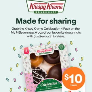 Krispy Kreme Celebration 4 Pack $10 at 7-Eleven Until May 10 1