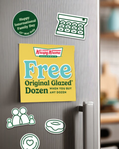 Krispy Kreme Celebrating International Family Day with Free Original Glazed Dozen with Any Dozen Purchase 1