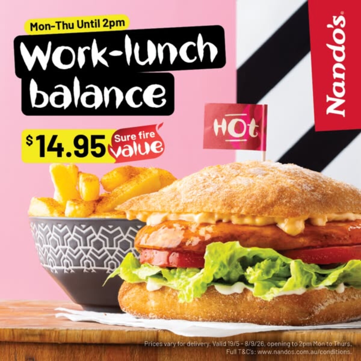Nando’s Launches New $14.95 Lunch Deals Available Monday to Thursday 1