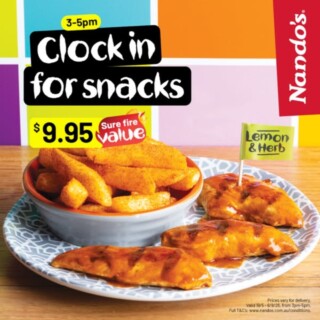 Nando’s Launches New Arvo Snacks Deals from $9.95 Between 3pm and 5pm 2