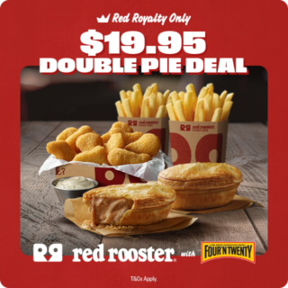 Red Rooster Launches $19.95 Double Pie Deal for Red Royalty Members 7 Red Rooster Launches $19.95 Double Pie Deal for Red Royalty Members 6