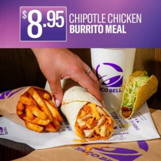 Taco Bell Launches New $8.95 Chipotle Chicken Burrito Meal 1