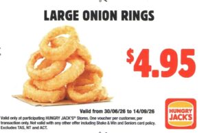 Large Onion Rings for $4.95