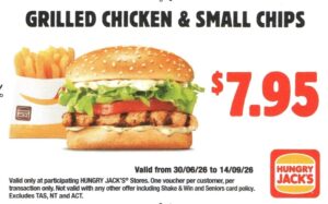 Grilled Chicken & Small Chips for $7.95