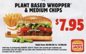 Hungry Jack's Vouchers valid until 14 September 2026 8