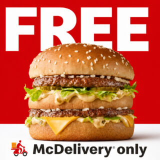 Free Big Mac McDelivery Only