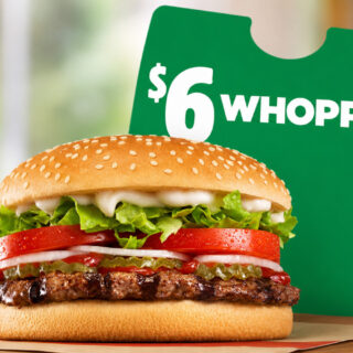 Hungry Jacks $6 Whopper