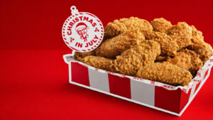 KFC Christmas in July Day 14: Get 10 Wicked Wings for $10 on July 14
