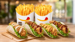 Hungry Jack&rsquo;s App Deal: Get 4 Chicken Tender Snack Wraps & 2 Large Chips for $16.90