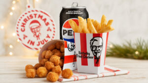 KFC Christmas in July Day 4: $6 Popcorn Chicken Combo on July 4 23 $6 Popcorn Chicken Combo