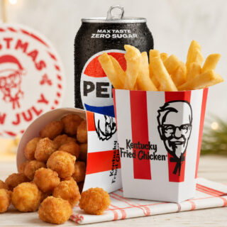 KFC Christmas in July Day 4: $6 Popcorn Chicken Combo on July 4 5 $6 Popcorn Chicken Combo