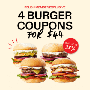 Grill'd Brings Back Burger Pass: Get 4 Burgers for $44 with Relish Membership 1