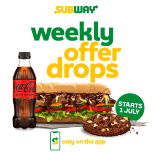 Subway Launches Weekly App Offer Drops with Free Cookie & Drink until July 5 1