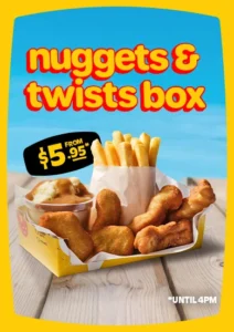 Chicken Treat Launches $5.95 Nuggets & Twists Box for Lunch Until September 29 5 Chicken Treat Launches $5.95 Nuggets & Twists Box for Lunch Until September 29 3