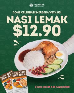 PappaRich Celebrates Merdeka with $12.90 Nasi Lemak for Two Days Only 3 PappaRich Celebrates Merdeka with $12.90 Nasi Lemak for Two Days Only 2