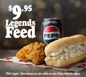Red Rooster Launches $9.95 Legends Feed with Rooster Roll, Fried Chicken and Drink 1