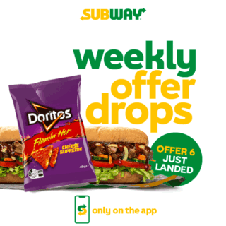 Subway Australia Giving Away Free Chips with Any Sub via the App until August 9 1