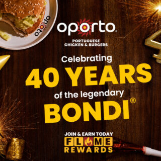 Oporto Celebrates 40 Years of the Bondi Burger with $40,000 Giveaway 3 Oporto 40 Years