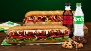 Subway Launches $32 Big Game Double Deal with 2 Subs, 2 Cookies & 2 Drinks 1 Subway Launches $32 Big Game Double Deal with 2 Subs, 2 Cookies & 2 Drinks