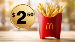 McDonald’s $2.50 Large Fries Golden Deal on September 3 24 $2.50 Large Fries Golden Deal
