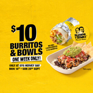 GYG Brings Back $10 Burritos and Bowls at Hervey Bay and Maryborough From September 14 1