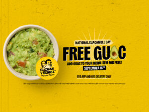 Guzman y Gomez Offers Free Guac on September 16 for National Guacamole Day 1 Guzman y Gomez Offers Free Guac on September 16 for National Guacamole Day 1
