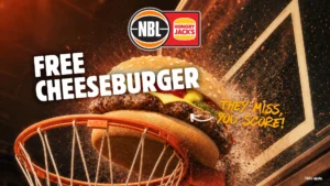 Hungry Jack&rsquo;s Free Cheeseburger Promotion Returns for NBL27 and Expands to WNBL Games