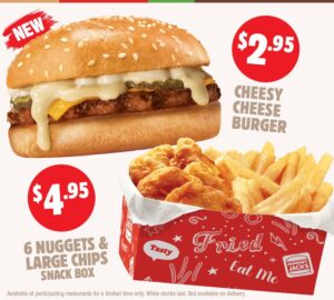 New Hungry Jack's Value Items