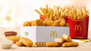 McDonald’s $14.95 20 McNuggets & 2 Medium Fries Golden Deal on September 6 24 McDonald’s $14.95 20 McNuggets & 2 Medium Fries Golden Deal