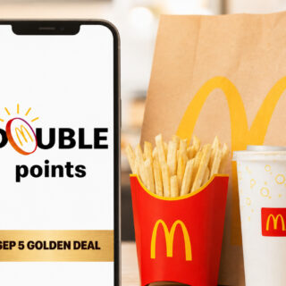 McDonald’s Double MyMacca’s Points Golden Deal on September 5 3 McDonald’s Double MyMacca’s Points Golden Deal