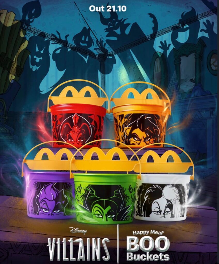 McDonald’s Australia Launches Disney Villains Boo Buckets for Happy ...
