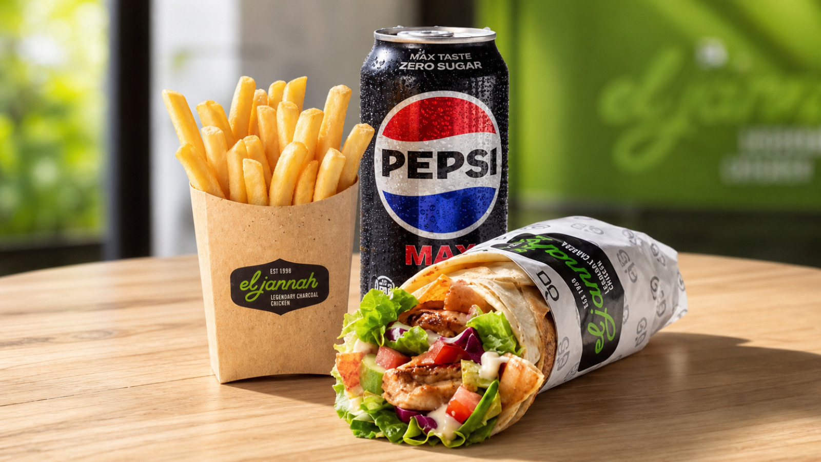 El Jannah Launches $12 Lebanese Lunch with Charcoal Chicken Roll, Chips and Pepsi Max 1 El Jannah $12 Lunch
