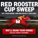 Promotional image advertising the Red Rooster Cup Sweep race day event
